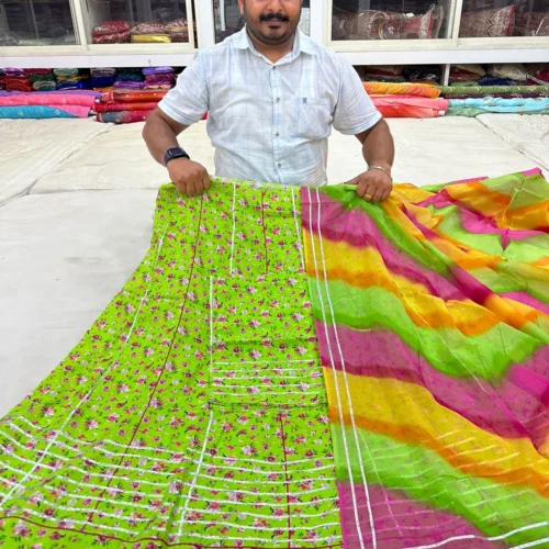 green rajputi poshak marudhar handloom